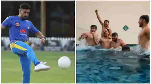 IPL 2021: UAE मध्ये मुंबई आणि चेन्नई संघाची धमाल, कोणी खेळतंय फुटबॉल तर कोणी वॉलीबॉल, पाहा VIDEO