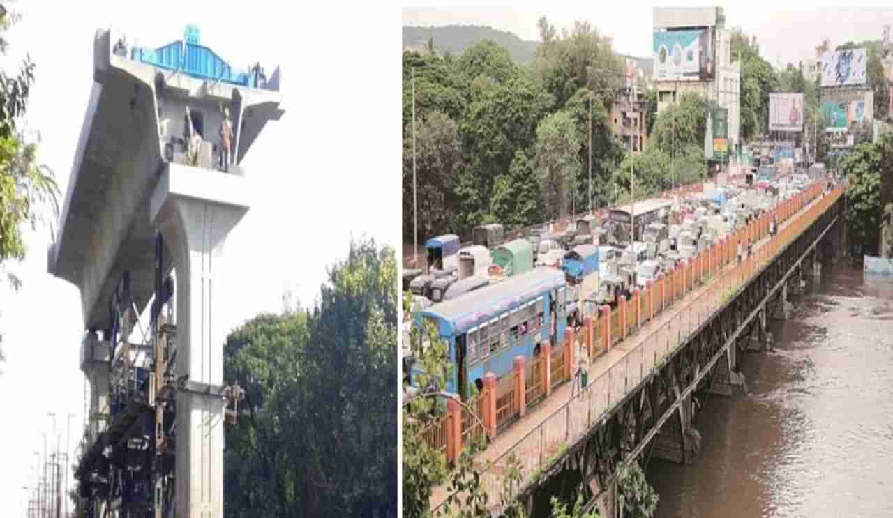 Pune Metro Update | मेट्रोच्या कामामुळे छत्रपती संभाजी महाराज पूल रात्री बंद!