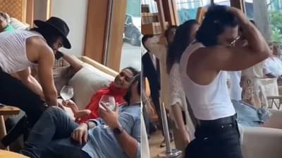 Ranveer Singh Dance : दीपिका पादुकोणसमोर पती रणवीर सिंगचा भन्नाट डान्स, हा व्हिडीओ पाहाच