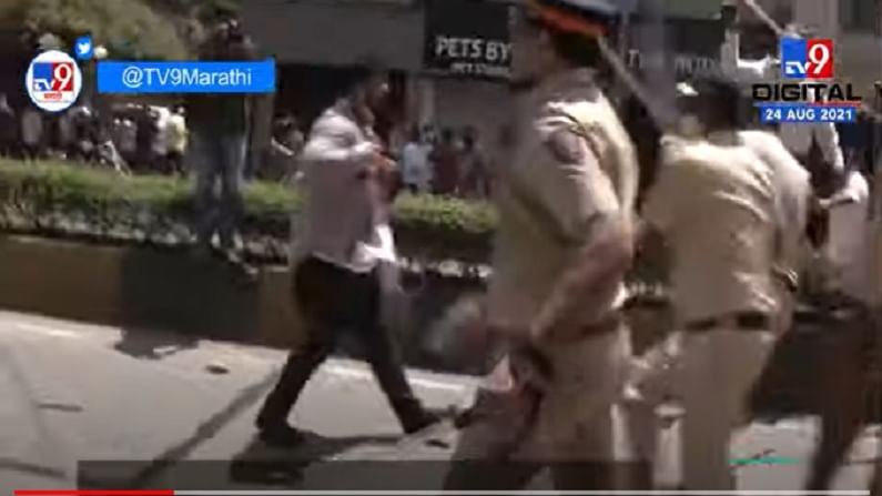 VIDEO : Mumbai | वादग्रस्त वक्तव्यामुळे सेना आक्रमक, मुंबईत शिवसैनिकांवर पोलिसांचा लाठीचार्ज