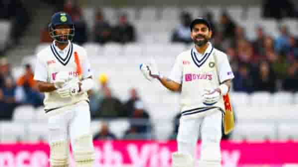 IND vs ENG : रोहितचं अर्धशतक, पुजारा शतकाच्या उंबरठ्यावर, दुसऱ्या डावात भारताची 2 बाद 215 धावांपर्यंत मजल