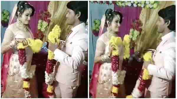 Video | नवरदेवाने खोड काढल्यानंतर नवरीचा एकच इशारा, पाहा नेमकं काय केलं ?