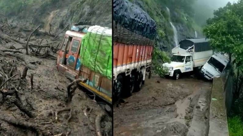 Maharashtra Rains : कन्नड-चाळीसगाव सीमेवर ढगफुटी, दरड कोसळल्याने वाहने अडकली, जळगावात पूर