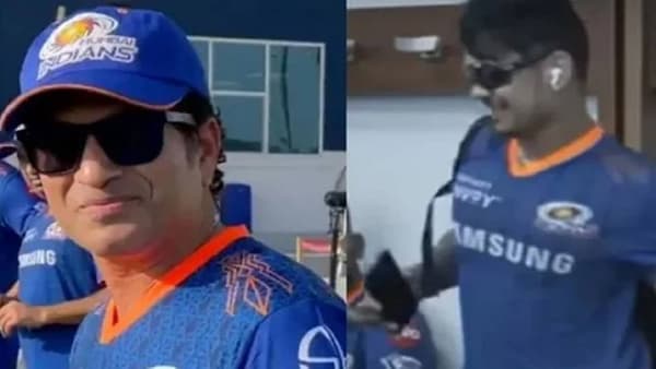 VIDEO : सचिनला ड्रेसिंगरुमध्ये पाहताच इशान किशन थबकला, पुढे जे केलं ते पाहाच