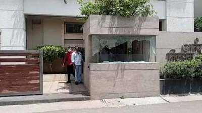 अशोक चव्हाणांच्या बंगल्याच्या दिशेने दगड फेकला, सुरक्षा कक्षाचं मोठं नुकसान