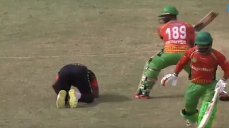 VIDEO : गोलंदाजी करताना डीजे ब्राव्हो मैदानातच पडला, शिमरॉनने घेतली गळाभेट, हेच आहे स्पिरीट ऑफ क्रिकेट