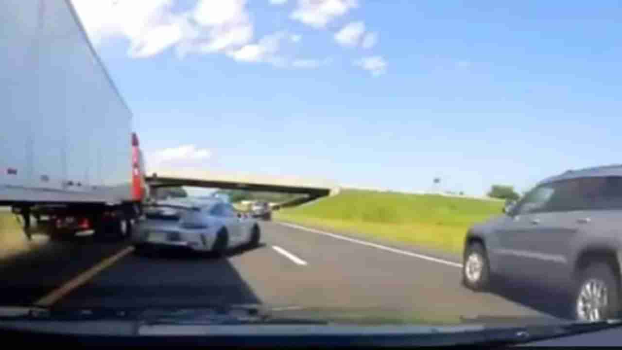 VIDEO | कार चालकाचा मृत्यूला वळसा, अपघातातून कसा वाचला जीव, व्हिडीओ पाहा