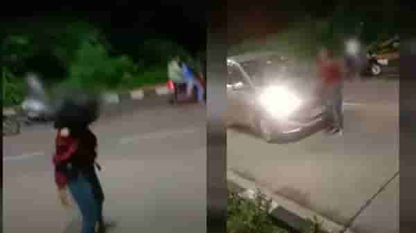 VIDEO | अंबरनाथमध्ये भररस्त्यात मद्यधुंद तरुणीचा धिंगाणा, पादचाऱ्यांना शिवीगाळ