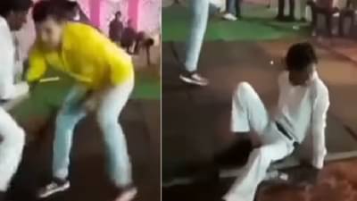 Video | डान्स फ्लोअरवर मित्रांचा भन्नाट डान्स, पण मध्येच काहीतरी बिनसलं अन् घडला विचित्र प्रकार, व्हिडीओ पहाच !