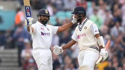 IND vs ENG : रोहितचं धडाकेबाज शतक, पुजाराचं अर्धशतक, भारताची इंग्लंडवर 171 धावांची आघाडी