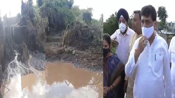 पावसाचा रौद्रावतार, गेवराईतील तीन तलाव फुटले, नांदेडमध्येही शेतकऱ्यांची दैना, अशोक चव्हाण शेतकऱ्यांच्या बांधावर