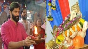 बाप्पाच्या दर्शनासाठी टीव्ही 9 मराठीमध्ये 'राज'पुत्र, महाराष्ट्राच्या भरभराटीसाठी अमित ठाकरेंची प्रार्थना