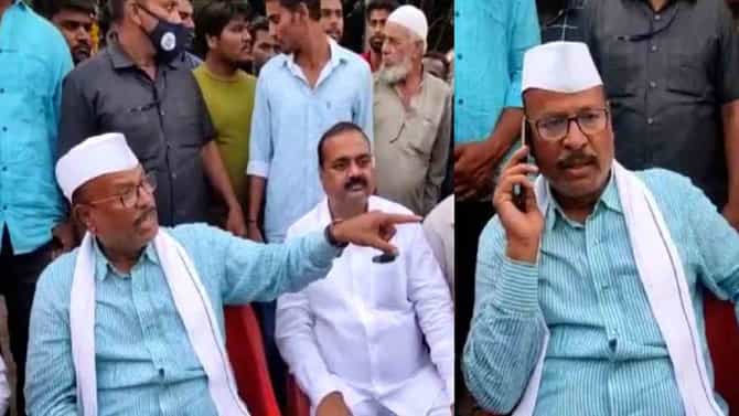 VIDEO : मला कॉपी पाठवा बस्स, नाहीतर संध्याकाळपर्यंत निलंबित करेन, अब्दुल सत्तारांनी ग्रामसेवकाला झापलं!