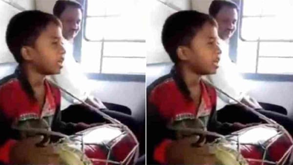 VIDEO: ढोलकीच्या तालावर मुलाने असा काही आळवला सूर; गाणं ऐकून नेटिजन्स म्हणाले...