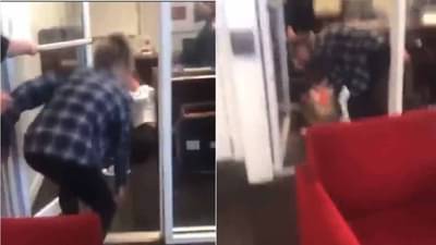 Video | पतीशी अनैतिक संबध असल्याचा संशय, महिलेची ऑफिसमध्ये जाऊन बहिणीला मारहाण