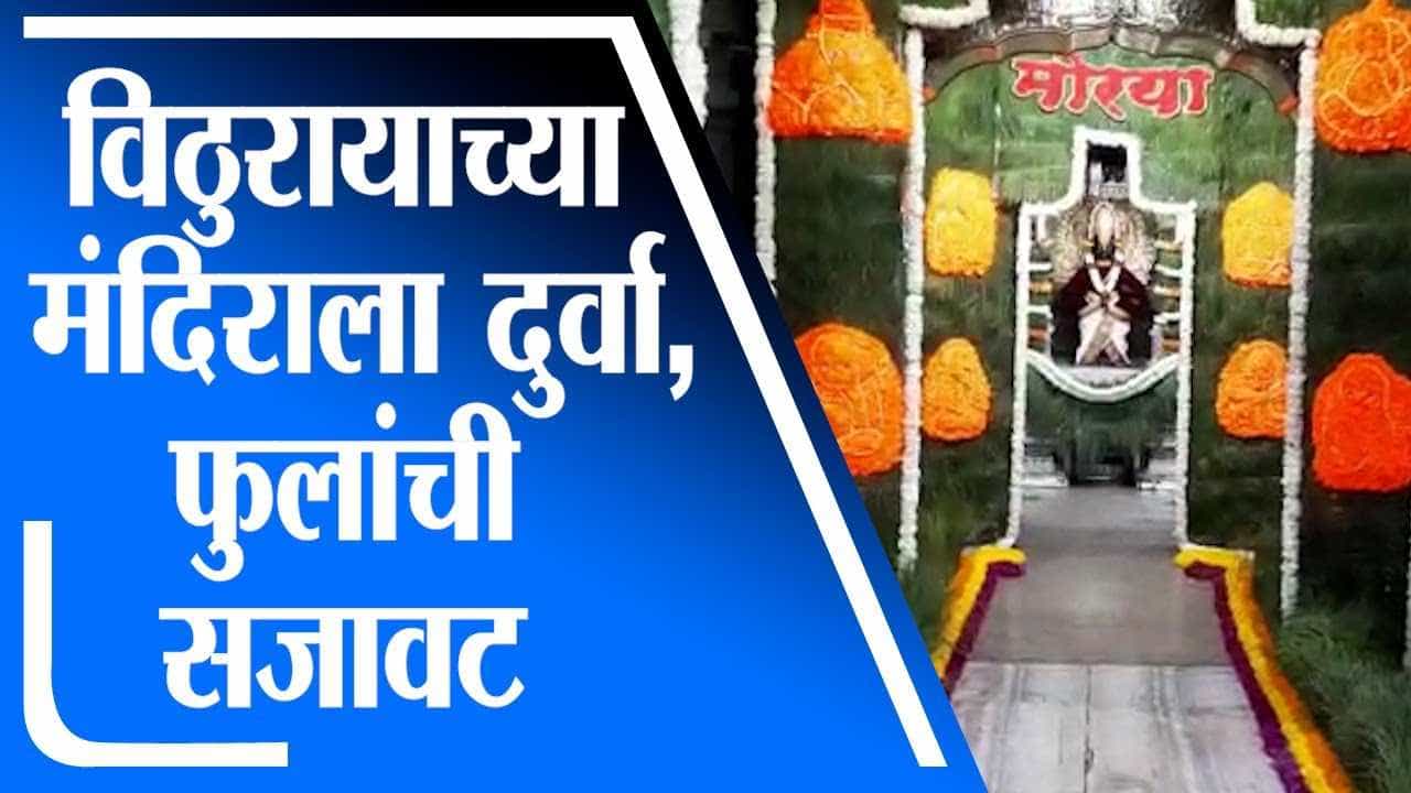 Pandharpur | भाद्रपद शुद्ध परिवर्तनी एकादशीनिमित्त विठ्ठल मंदिराला आकर्षक फुलांची सजावट