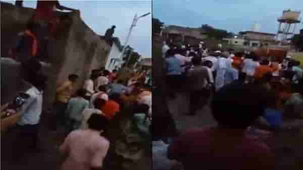VIDEO | तू आमच्या गटात का येत नाहीस? ग्रामपंचायतीच्या महिला सदस्याच्या घरावर टोळक्याने हल्ला