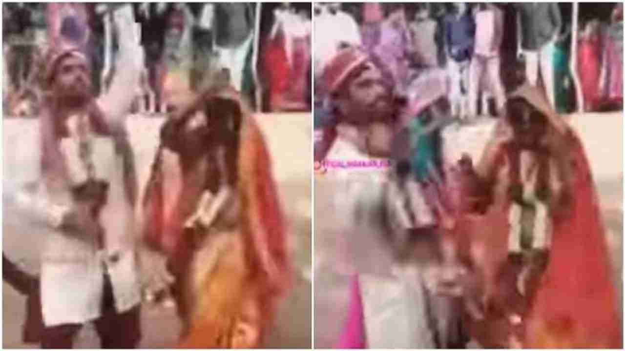 Video : लग्नात वधु-वराचा भन्नाट डान्स, लोक म्हणाले, भावा, तुला आता बायकोच्याच तालावर नाचायचं आहे