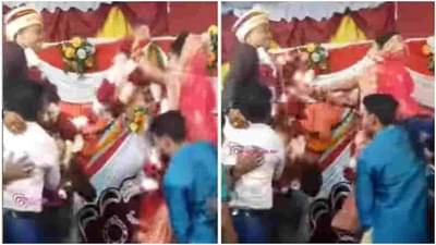 Video | नवरी-नवरदेवाची लग्नमंडपात धम्माल, जोडी पाहून तुम्हालाही येईल हसू
