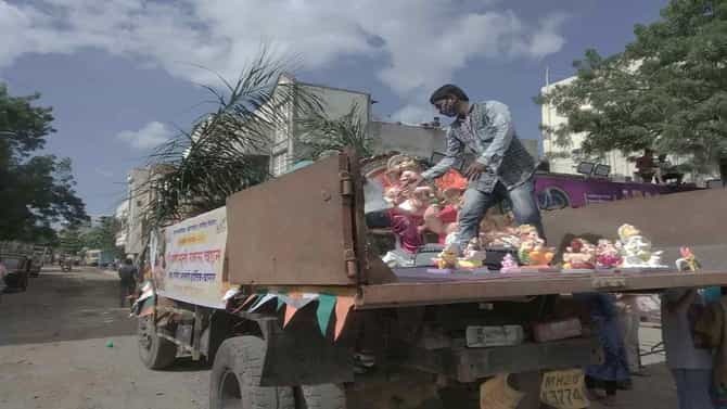 धन्यवाद औरंगाबाद! महापालिकेच्या मूर्ती संकलन केंद्रांना भरभरून प्रतिसाद, शहरातील गणेशभक्तांचा बाप्पांना भावपूर्ण निरोप