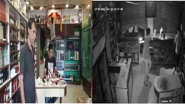 VIDEO : भल्या पहाटे रिक्षातून आले, दुकानाचं शटर फोडलं, रोख पैसे, दारुच्या बाटल्या चोरल्या, सीसीटीव्हीत घटना जशीच्या तशी