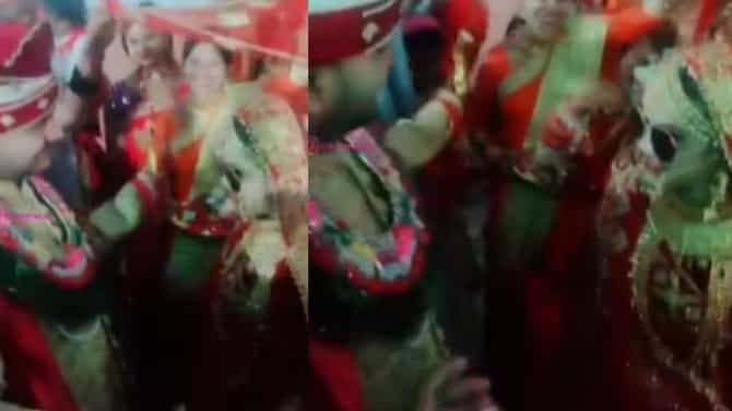 Video | काळा चष्मा लावून नवरी म्हणते ले फोटू ले, भन्नाट डान्सचा व्हिडीओ व्हायरल