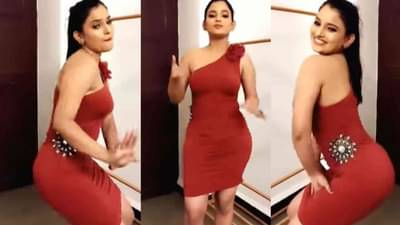 Video : लाल ड्रेस, कातिलाना अदा आणि भन्नाट डान्स; शालूचे लटके झटके पाहून चाहते म्हणाले, जीव घेणार काय आता?