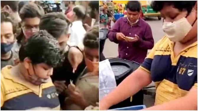 Video| वय अवघं 14 वर्षे, रस्त्यावर कचोरी विकतानाचा व्हिडीओ व्हायरल, लोकांची मदतीसाठी एकच गर्दी
