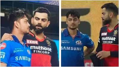 IPL वर नजर, लक्ष्य T-20 वर्ल्डकपवर, सामन्यानंतर विराटची आऊट ऑफ फॉर्म इशान किशनसोबत सिरियस चर्चा