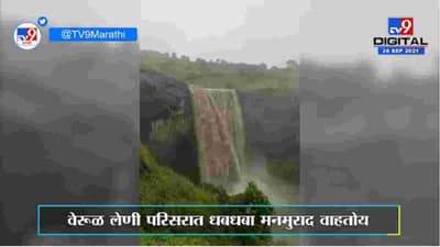 Aurangabad | औरंगाबादेत वेरूळ लेणी परिसरात धबधबा मनमुराद वाहतोय
