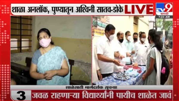 Pune | Schools Unlock | पुण्यात शाळा सुरू, शिवाजी मराठा हायस्कूलमधून लाईव्ह