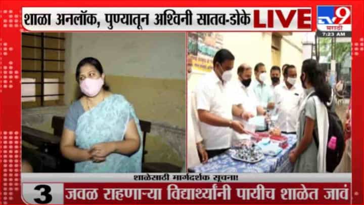 Pune | Schools Unlock | पुण्यात शाळा सुरू, शिवाजी मराठा हायस्कूलमधून लाईव्ह Pune | Schools Unlock | पुण्यात शाळा सुरू, शिवाजी मराठा हायस्कूलमधून लाईव्ह