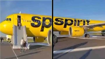 Video| इंजिनवर पक्षी आदळताच विमानाने घेतला पेट, प्रवाशांचं काय झालं ? व्हिडीओ व्हायरल