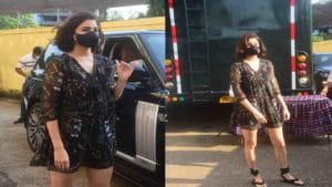 Anushka Sharma | अनुष्का शर्माचा हटके अंदाज, ब्लॅक ड्रेसमधील सुपर क्यूट फोटो