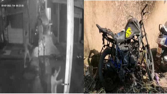 बाईक जाळल्या, हातात तलवारी नाचवणारे सीसीटीव्ही समोर, कल्याणमध्ये गुन्हेगारी शिगेला
