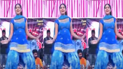 Video | निळ्या ड्रेसमध्ये सपना चौधरीचा धमाकेदार डान्स, चाहते घायाळ