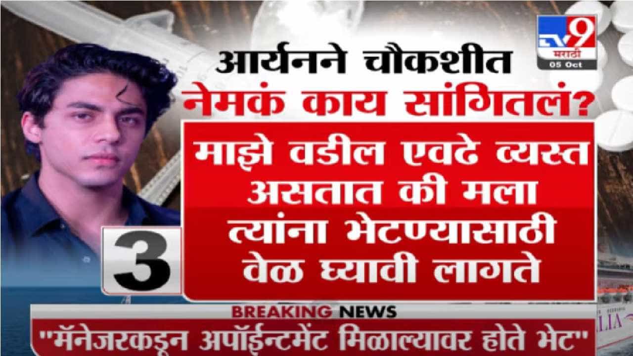 Aryan Khan | आर्यन खाननं चौकशीत नेमकं काय सांगितलं?