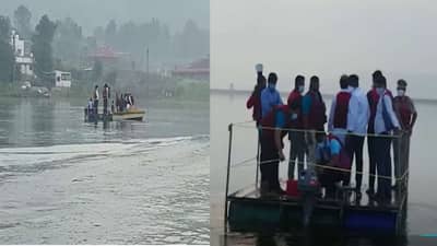 VIDEO | तराफ्याचे इंजिन बंद, भल्या पहाटे अजित पवार धरणाच्या मधोमध अडकले