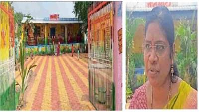 देवीच्या रुपाने गोलंग्री शाळेत आल्या वनमालाताई, पदरचे 15 लाख खर्च करुन पालटले माहेरच्या शाळेचे रुप