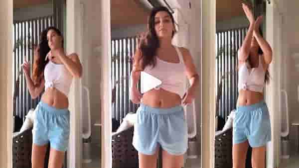 Nora Fatehi | शॉर्ट्स परिधान करून इंग्रजी गाण्यावर थिरकली नोरा फतेही, पाहा तिचा अतरंगी डान्स Video