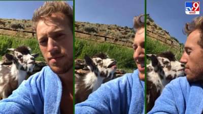 Video: बकरीच्या पिलासोबतचा सेल्फी व्हिडीओ बनवत होता, तितक्यात बकरीच्या पिलाने जे केलं, त्याने लोक लोटपोट झाले!