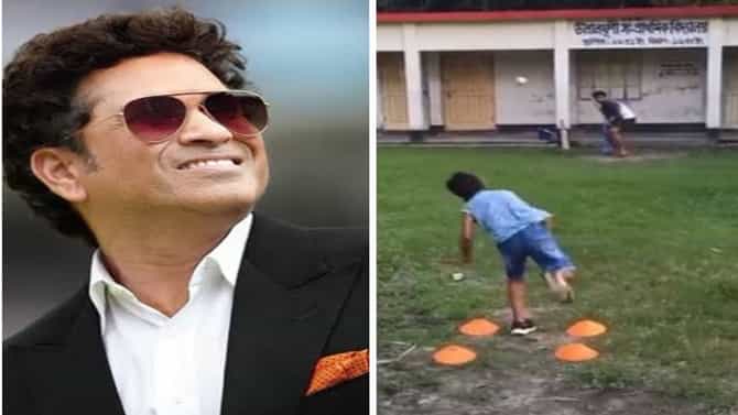 लहाणग्या फिरकीपटूचा फॅन झाला सचिन तेंडुलकर, VIDEO शेअर करत केलं कौतुक