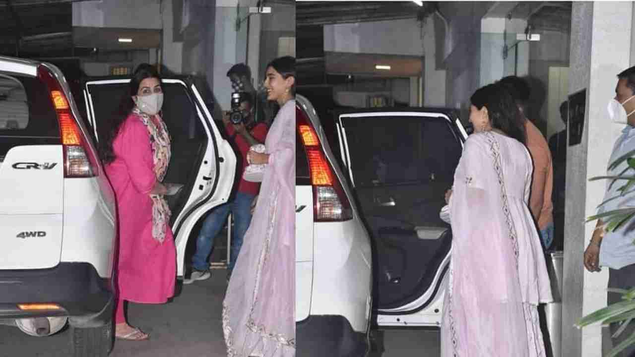 अभिनेत्री सारा अली खान तिची आई अमृता खानसोबत 'सरदार उधम' च्या स्क्रीनिंगला पोहोचली होती. साराने गुलाबी रंगाचा सूट परिधान केला होता ज्यात ती खूप सुंदर दिसत होती.