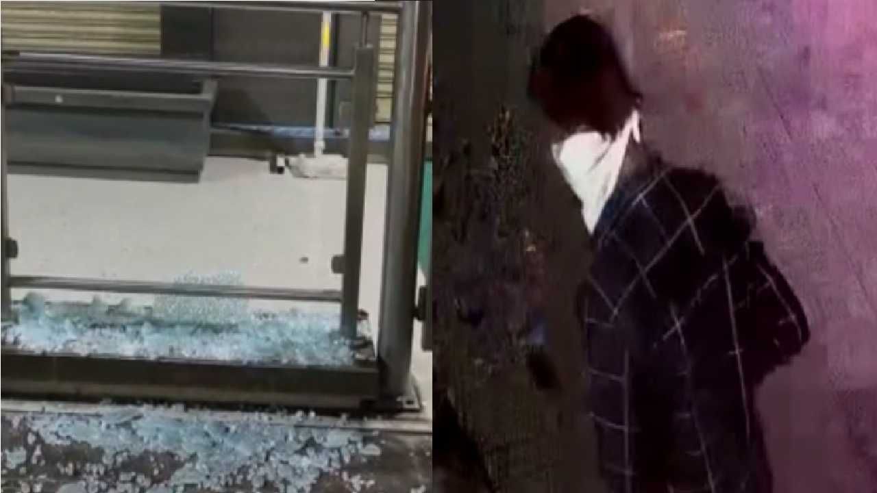Video : कल्याणमध्ये बिल्डरच्या ऑफिसवर हल्ला, लाकडी दंडुक्यांनी काचा फोडल्या