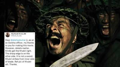 Akshay Kumar : सेवानिवृत्त लष्करी अधिकाऱ्याने दाखवली गोरखाच्या पोस्टरमध्ये चूक, अक्षय कुमारने मानले आभार