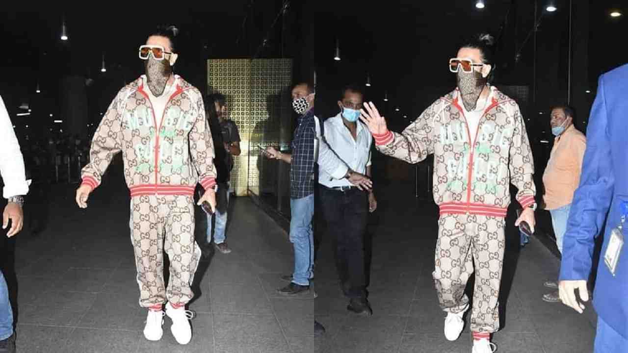 Ranveer Singh Makes a Stylish Appearance at the Airport in Gucci