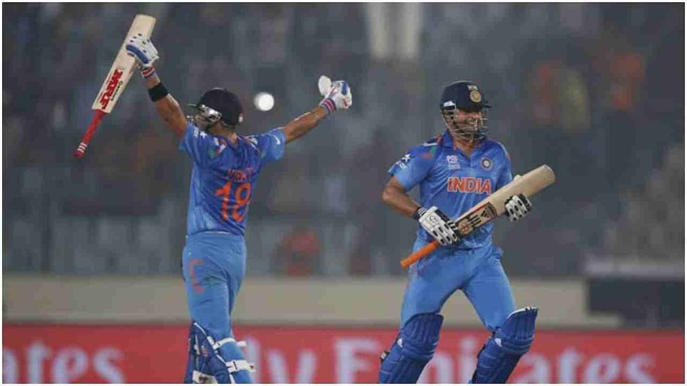 2014 टी - 20 विश्वचषक, सुपर 10, भारत विरुद्ध पाकिस्तान : प्रथम खेळताना पाकिस्तानने 20 षटकांत 7 गड्यांच्या बदल्यात 130 धावा केल्या. प्रत्युत्तरादाखल भारताने 3 गड्यांच्या बदल्यात 9 चेंडूं राखून हा सामना जिंकला. 