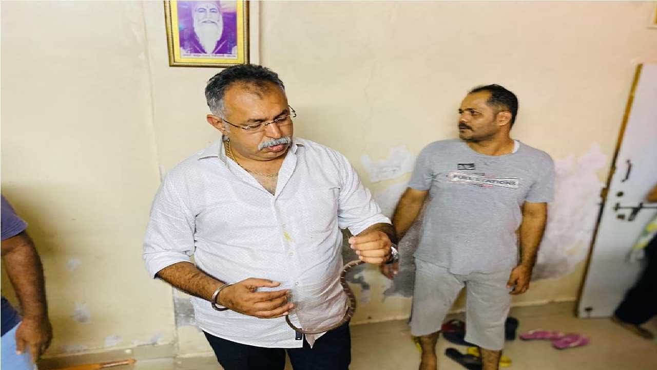 नागरिकाच्या बेडरूममध्ये घुसलेला साप नगरसेवकाने पकडला, नगरसेवक भरत गंगोत्री यांच्या धाडसाचं कौतुक