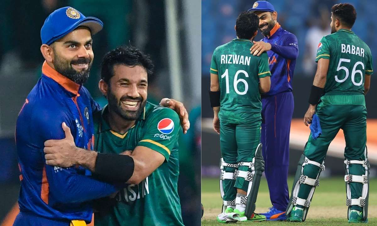 India vs Pakistan : पाकिस्तानी खेळाडू आणि विराटच्या मिठीची जगभर चर्चा, Video तुफान व्हायरल
