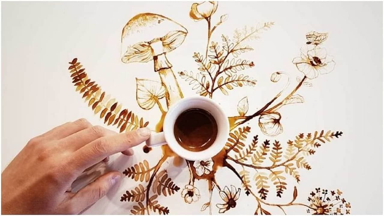 गुलियाने आतापर्यंत कॉफीपासून चित्र तयार करत असून आता ती आयसस्क्रिमपासूनही चित्र रेखाटण्याचा सराव करत आहे. 